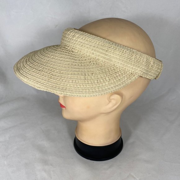 Cappelli Wide-Brim Visor Cream - Picture 4 of 8
